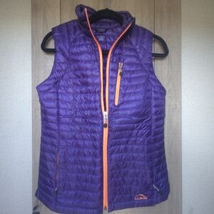 LL Bean Puffer Down Filled Vest Purple Packable Gorpcore Women XS